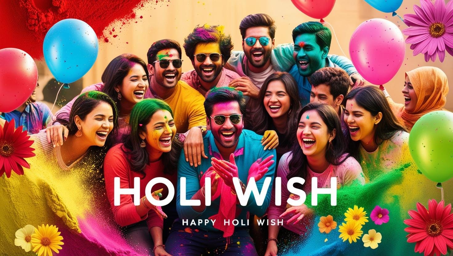 Happy Holi wish message